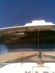 windscreen only holding roof up.