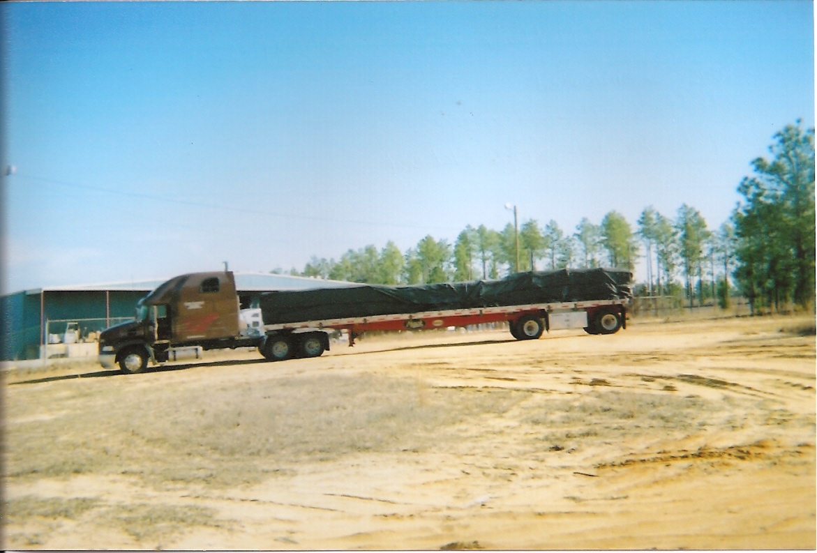 At the Hoffman NC. facility with a load...Woodgrain