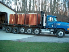 1995 CH with a load of clay tile