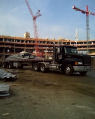 Delivering steel to new Twins ballpark
