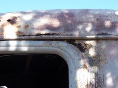 Rot above driver side door and gutter