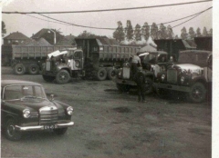 Haukes at the roadworks in the sixties