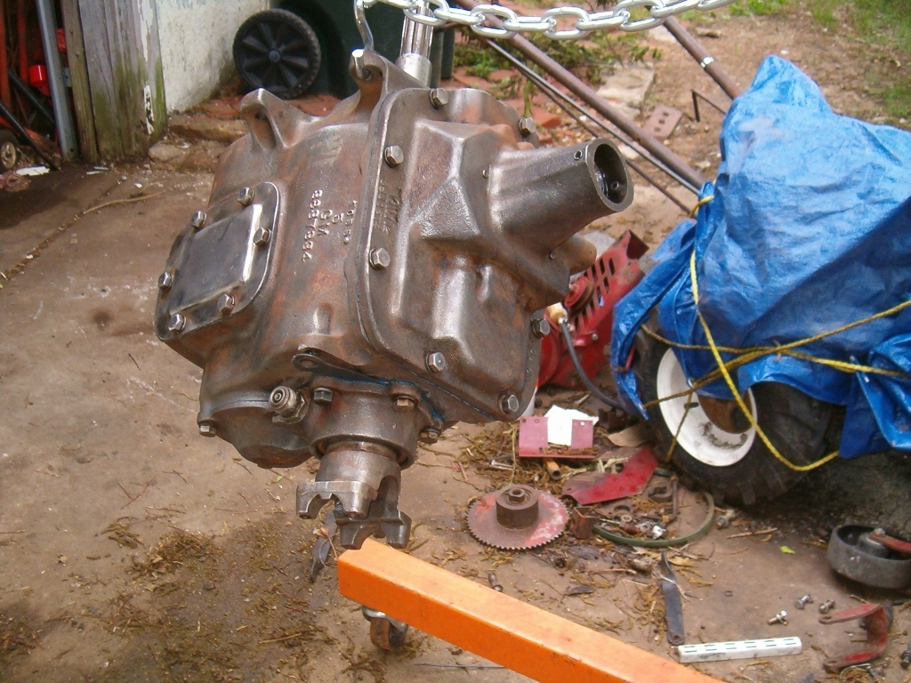 Rebuilt Transmission - almost ready for primer, another view