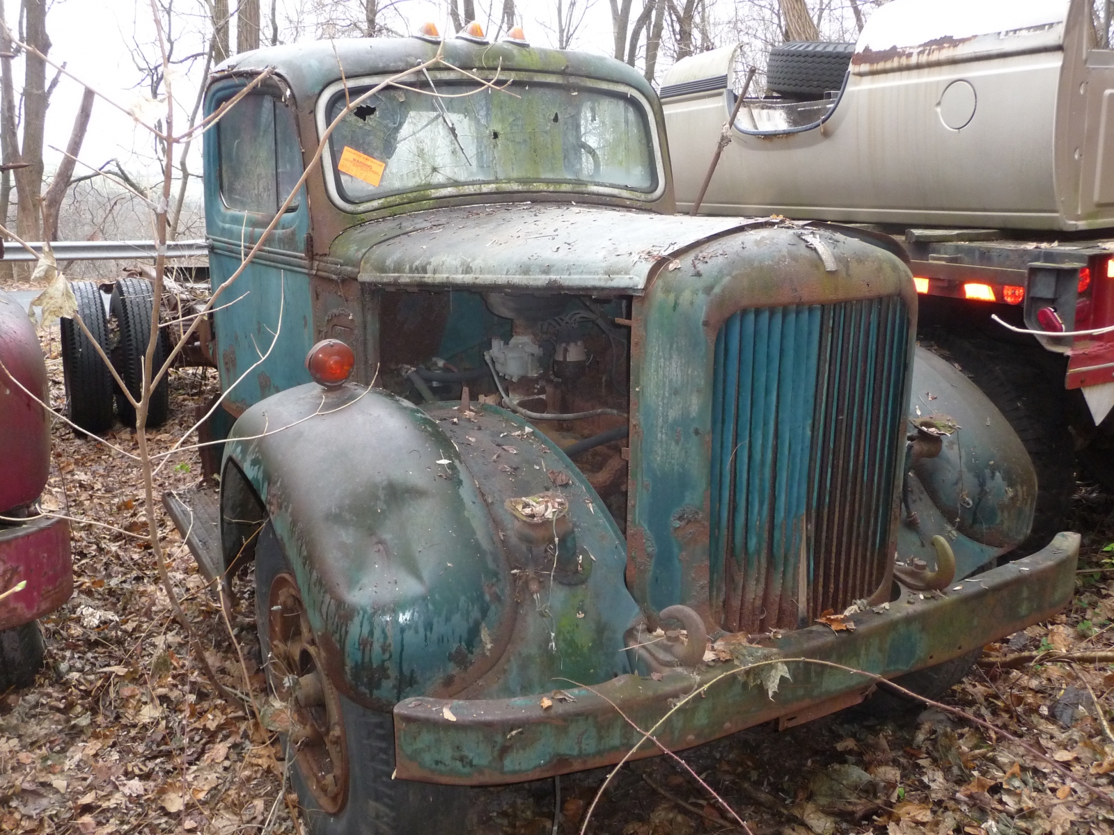 Mack B model junk yard