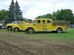 1947 Mack 85LS, 1951 Mack 405A, 1979 GMC 7000