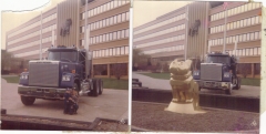 Me & my nephew @ Mack Headquarters early 80's