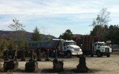 Béton Vachon_Granite CV 6x4 tractor and dump trailer