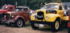 Mack A model and B model at Barrington NH.