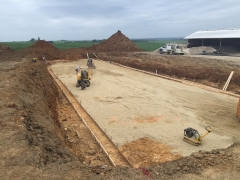 48 X 200 X 13'6 Deep cattle confinement project in Lanark IL