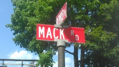 Street sign.