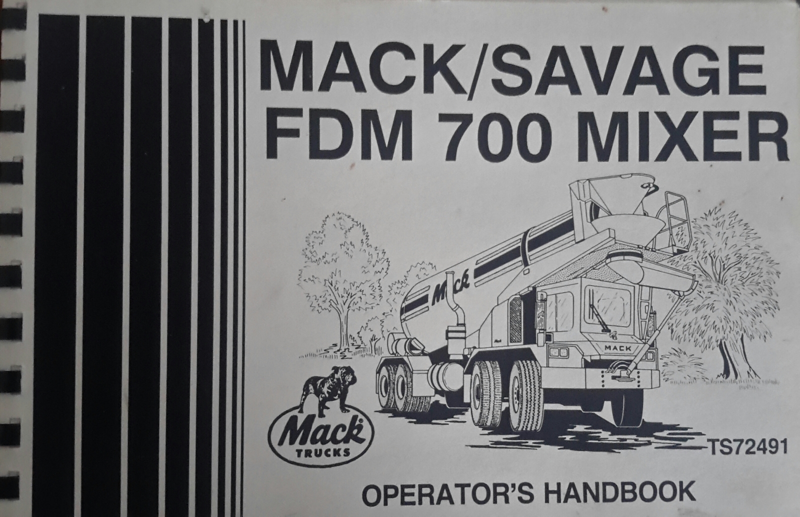 Mack/Savage FDM 700 Mixer Operator's Manual  ( Cover )