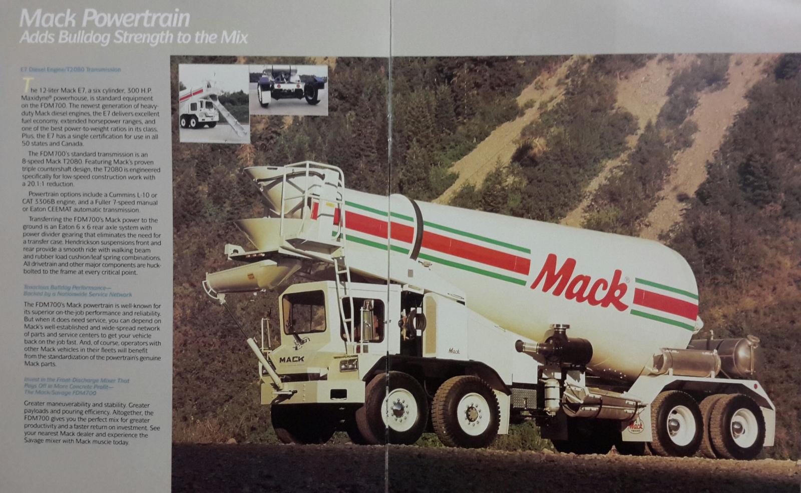 1990 Mack/Savage FDM700 Mixer Brochure  ( End )