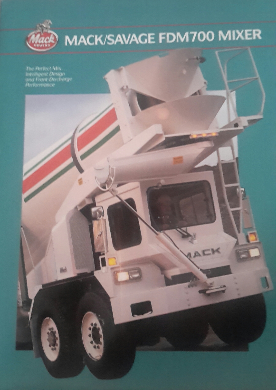 1990 Mack/Savage FDM700 Mixer Brochure  ( Cover )