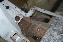 drivers floor hole
