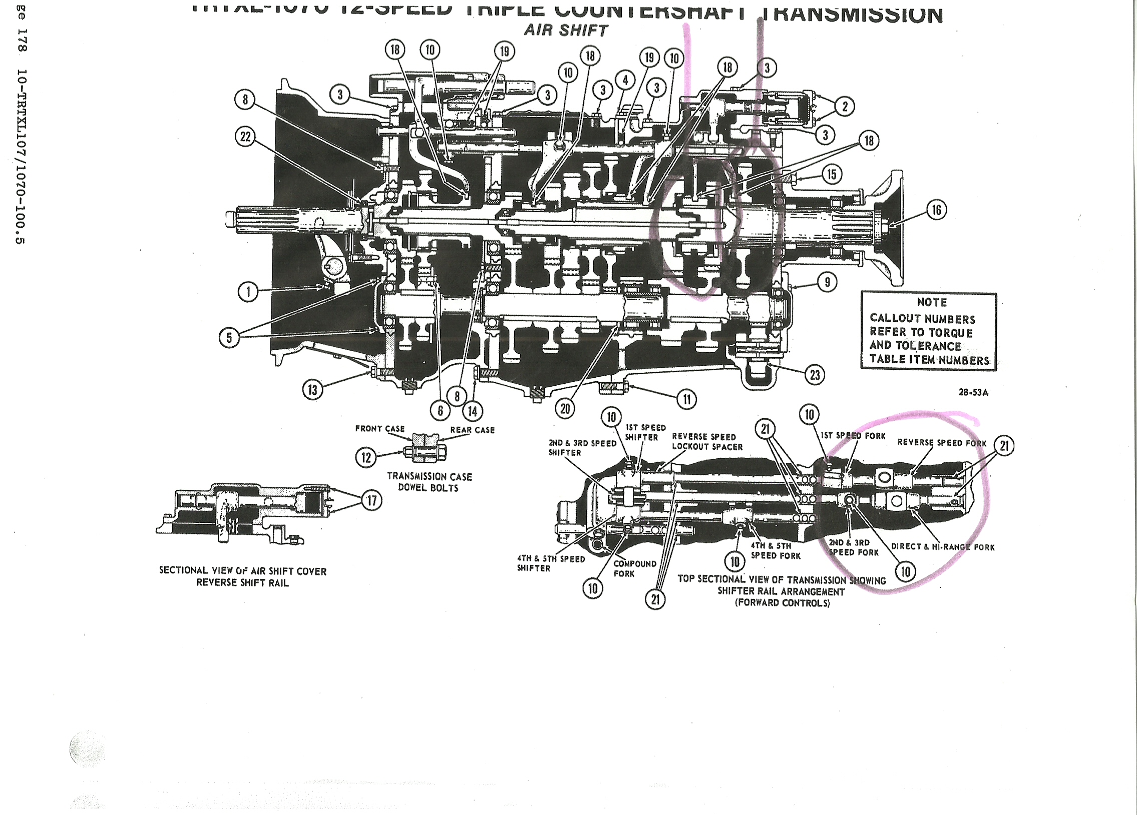 reverse gear cylinder 1980 mack 12 speed - Mack Truck Q & A