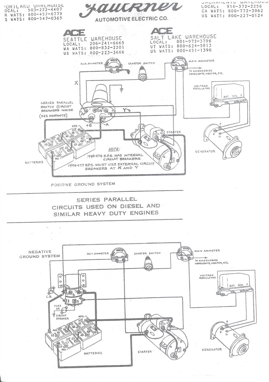 Wiring schematic for Series Parallel switch - Antique ...