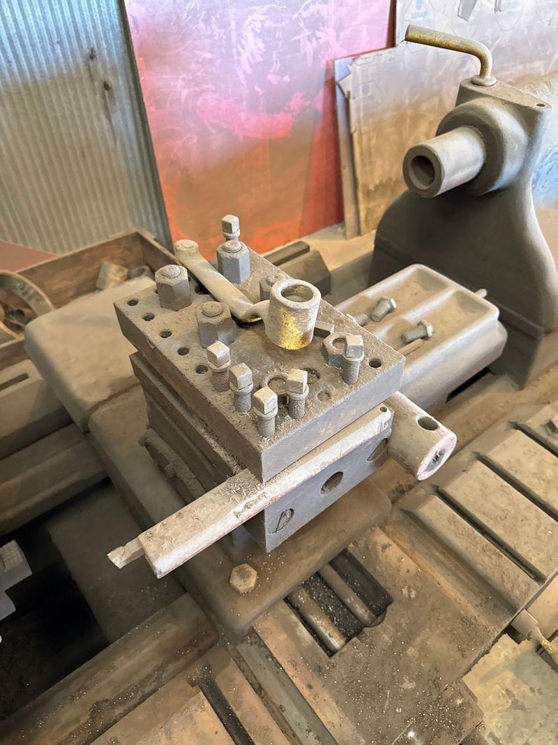 Engine lathe with Mack transmission